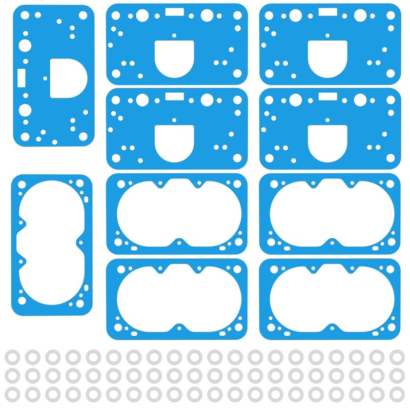 RO6G 4150 Carburetor Gasket Kit for Holley Carburetors 8-2000QFT 8-2000 M2300 Fits Holley Carburetor Fuel Bowl Gasket Kit - Image 1